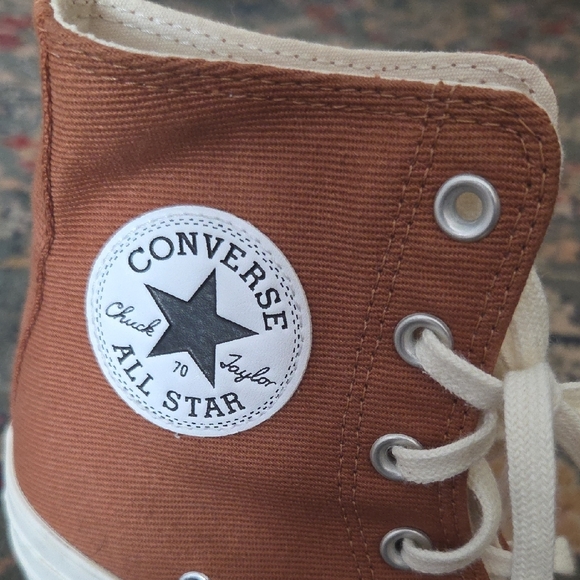 Converse Women's Heeled Boots - Tan and White - Picture 10 of 10